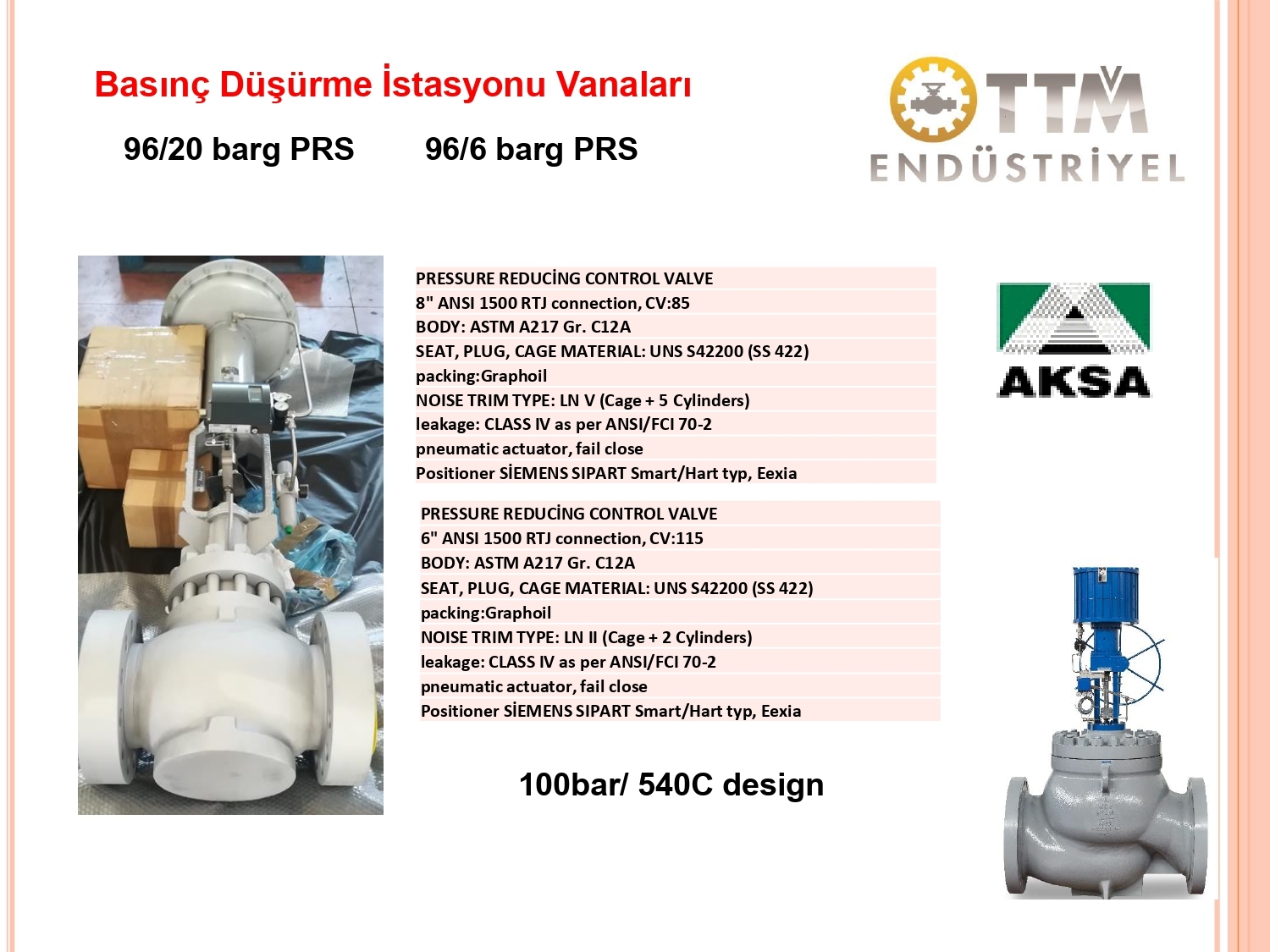 Enerji Santrali Basınç Düşürme İstasyonu Uygulaması