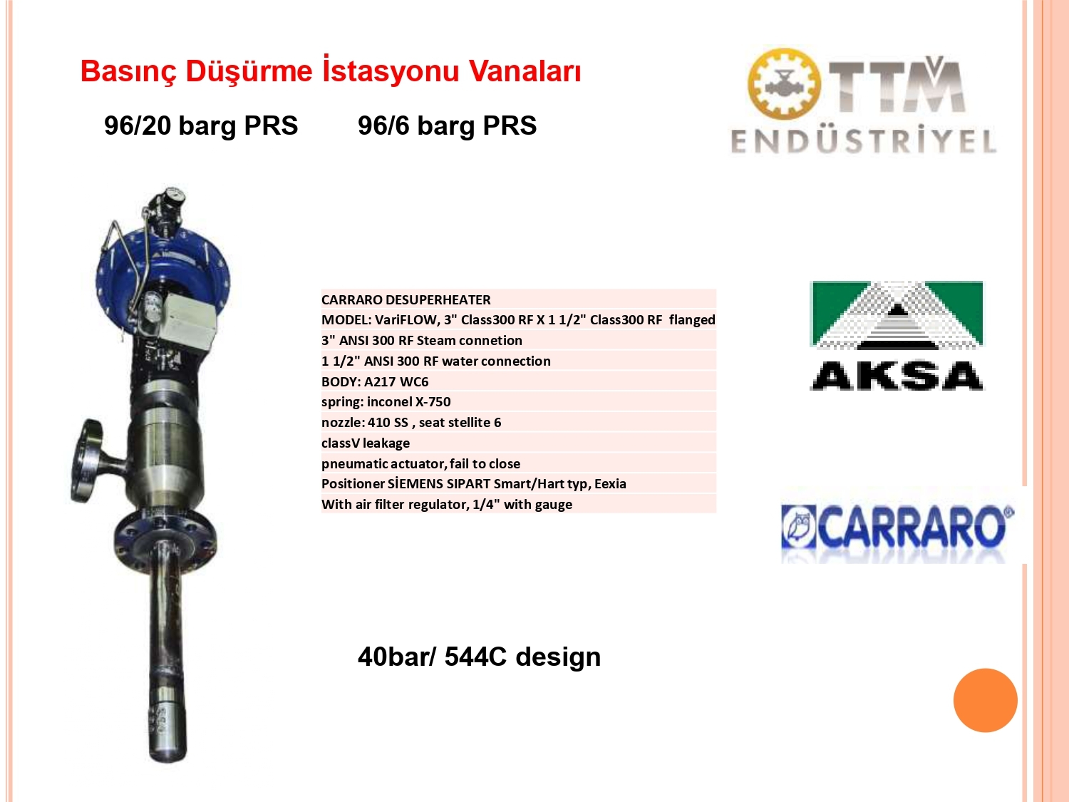 Enerji Santrali Basınç Düşürme İstasyonu Uygulaması-2